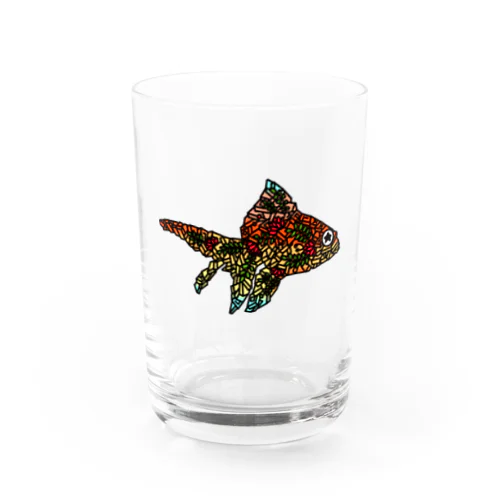 金魚、ココロ、花 Water Glass