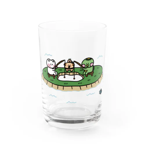 何が釣れるかな？ Water Glass