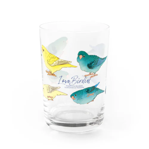 サザナミカラフルず Water Glass