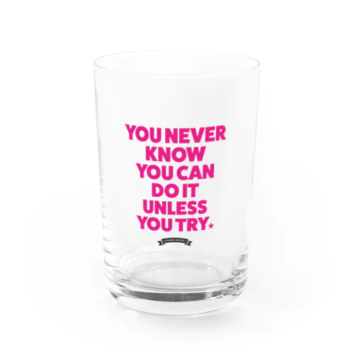 TRY / PINK Water Glass