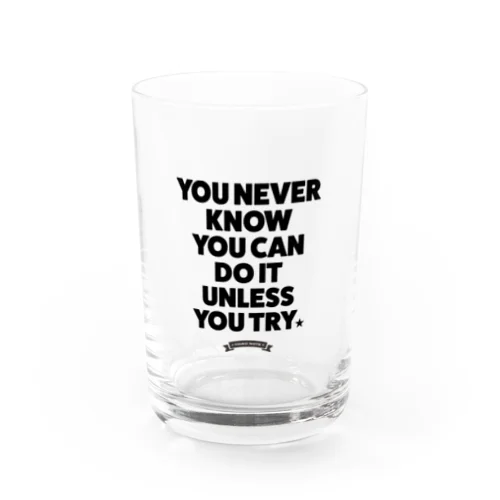 TRY / BLACK Water Glass