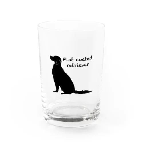my dog Flat coated retriever Water Glass
