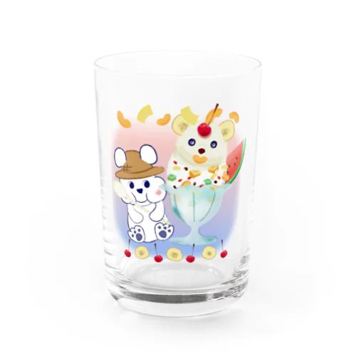 しろくまびより Water Glass