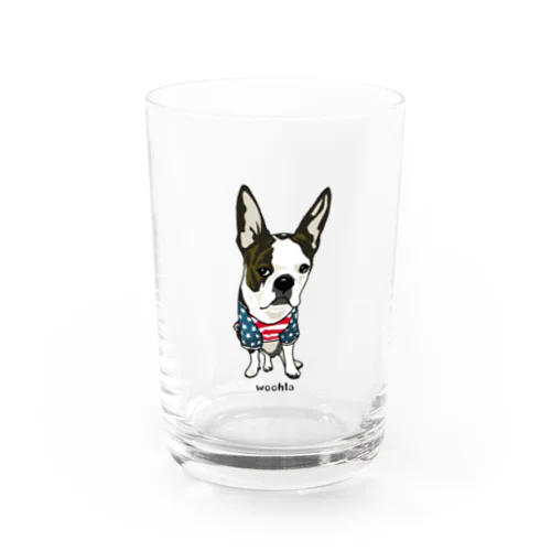 アメリカンなボストンテリア Water Glass