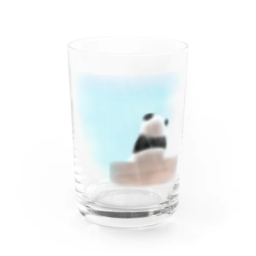 朝空パンダ Water Glass