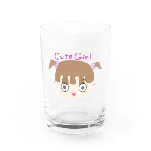 ぱちくりキュートガール Water Glass