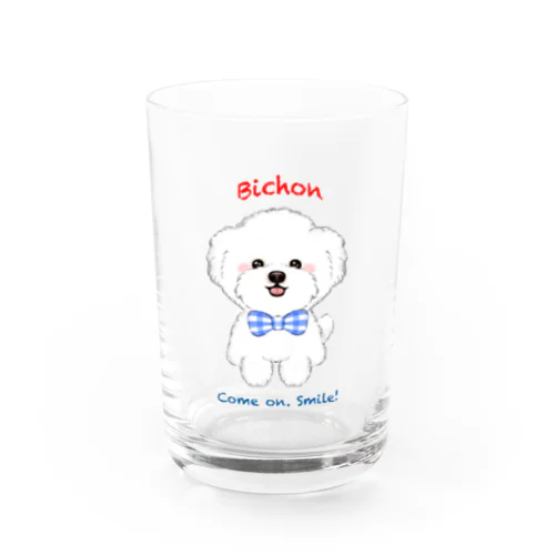 スマイルビション男の子 Water Glass