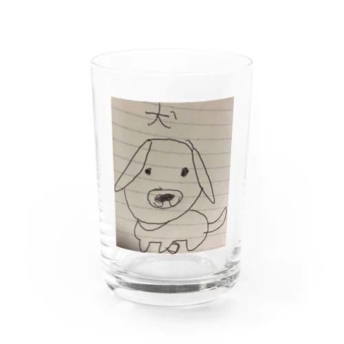 自分の画伯 Water Glass