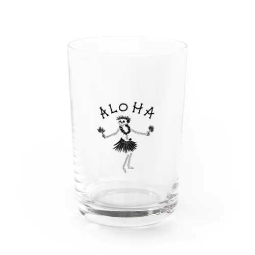 Hula skull  Water Glass