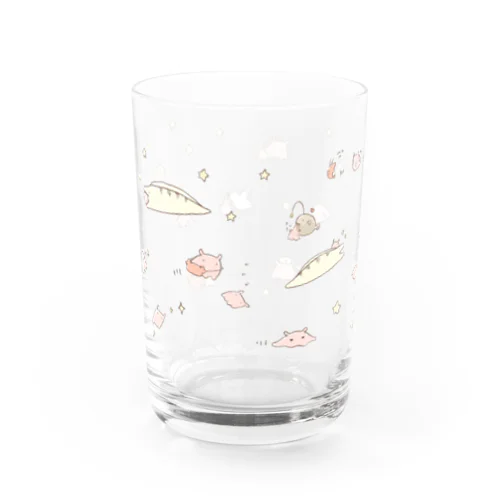 めんだこちゃんグラス─くうもの、くわれるもの─ Water Glass