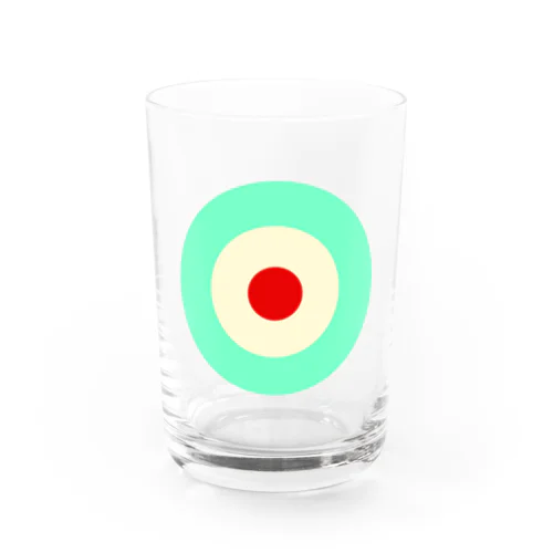 サークルa・ペパーミント・クリーム・赤 Water Glass