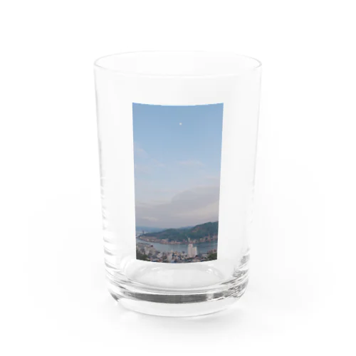 月が見える Water Glass