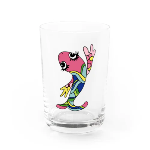 ピンクさかなちゃん Water Glass