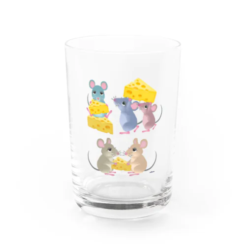 チーズとネズミたち Water Glass