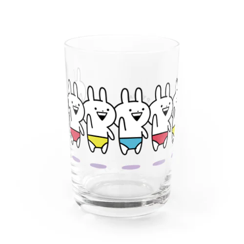 うさぎゅーん！パンツでぴょいん Water Glass