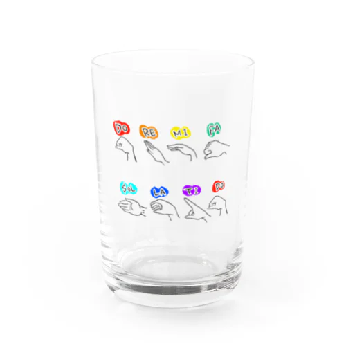 ドレミファハンドサイン Water Glass