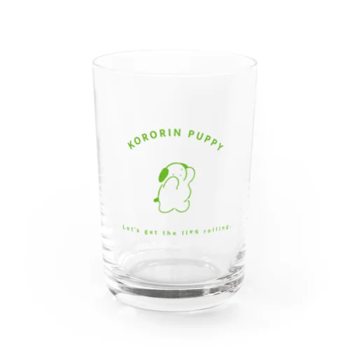 KORORIN PUPPY 緑グラス Water Glass