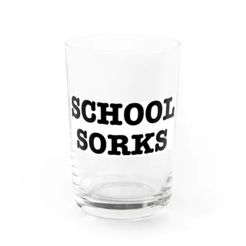 schoolwork Water Glass