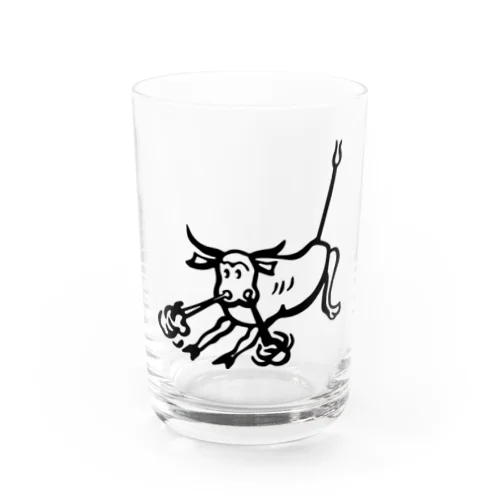 荒ぶる雄牛（Snorting Bull） Water Glass