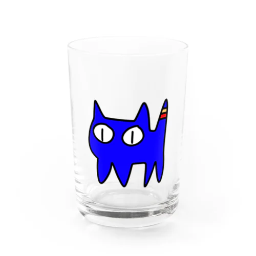 ねこですから。青 Water Glass