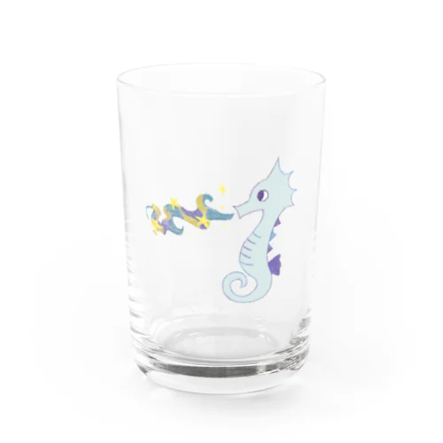 星を噴くタツノオトシゴ Water Glass