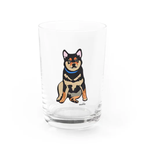 縁側の柴犬 Water Glass