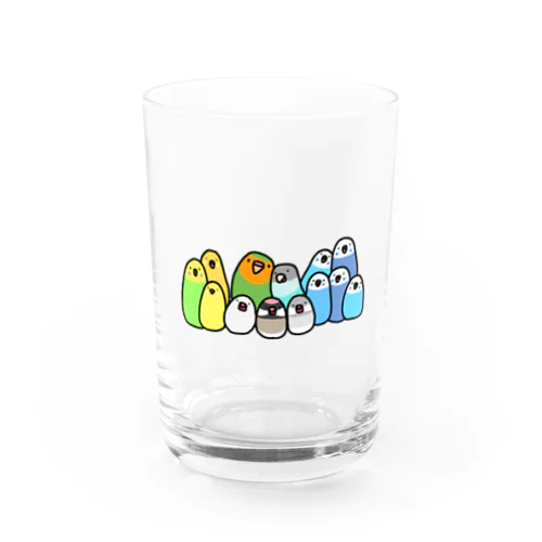 家の鳥たち Water Glass