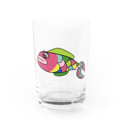 カラフル色サカナ Water Glass