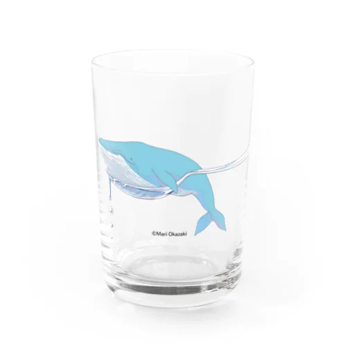 すくわれたクジラさん Water Glass