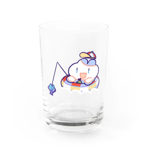 ぷかぷかうさ(波あり) Water Glass