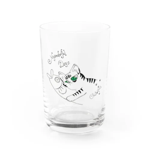 諭吉くんチャリティー Water Glass