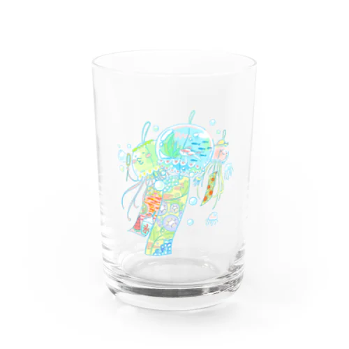 クラゲの風鈴たち ♪( ´ε ｀๑)ノ Water Glass