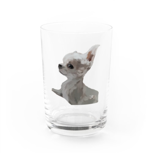 チワワの肖像 Water Glass