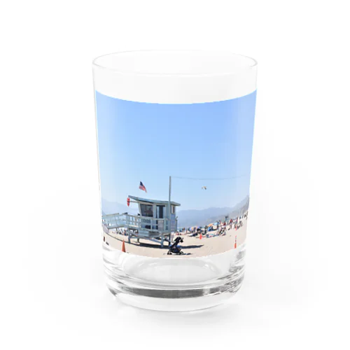 Santa Monica Beach Water Glass