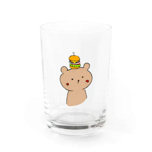 かたみみクマのくーま Water Glass