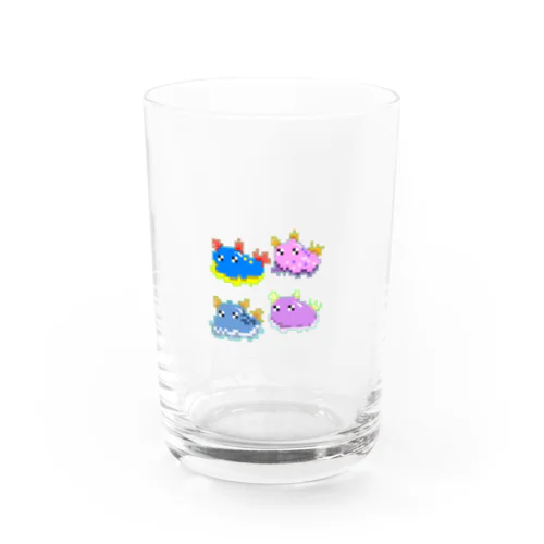 ドットのウミウシくん Water Glass