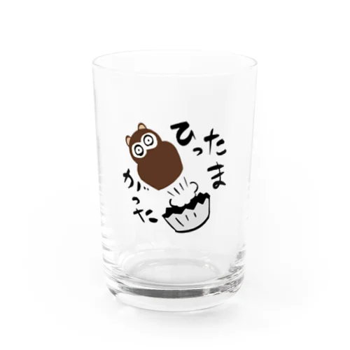 ひったまがったぬきケーキ Water Glass