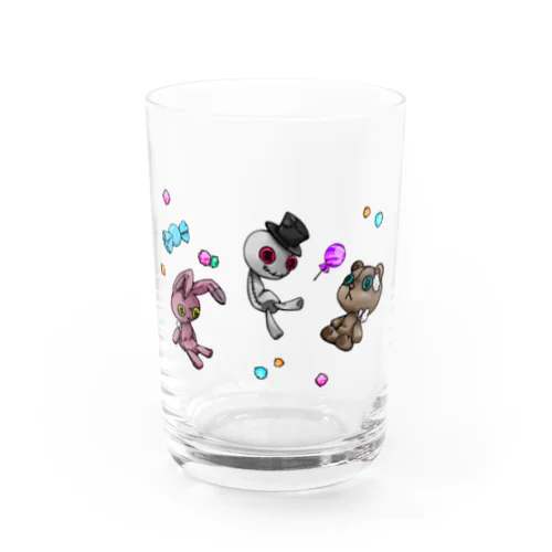 病みかわぬいぐるみたち Water Glass