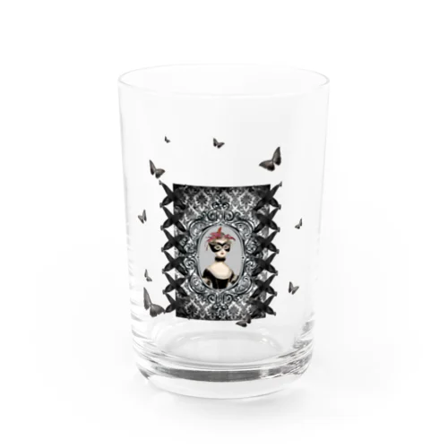 Keep Calm and Goth On♱マリー・アントワネット『Masquerade』♱黒ロリ ゴスロリ ゴシック 蝶 Water Glass