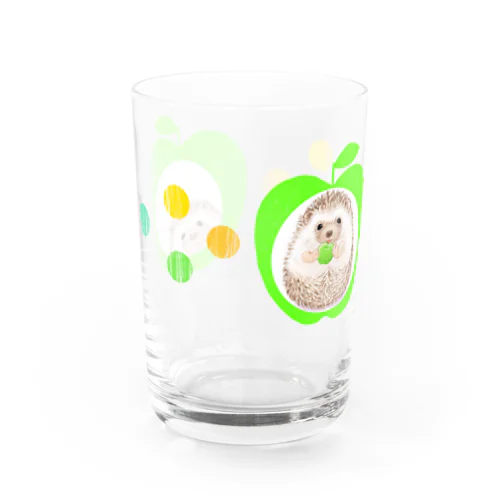  りんご水玉ハリネズミ Water Glass