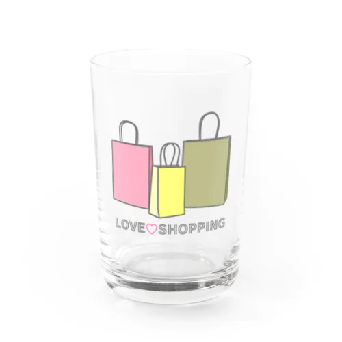 紙袋 LOVE SHOPPING グラス