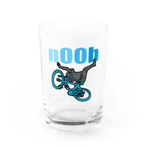 noob(ヘッタクソ)アオ・グレー Water Glass