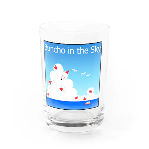 文鳥 in the Sky グラス Water Glass