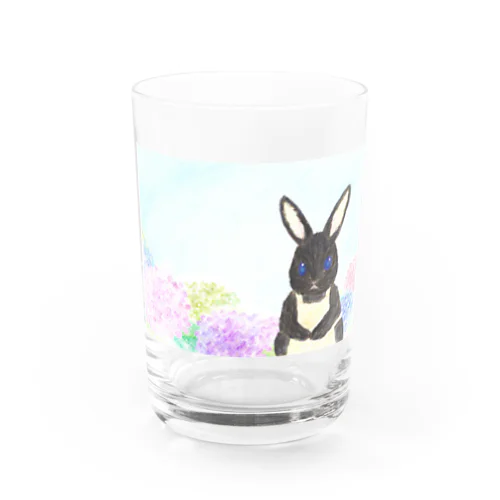 紫陽花パトちゃん Water Glass