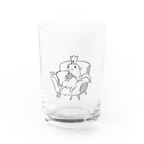 座ってるポコちゃん Water Glass