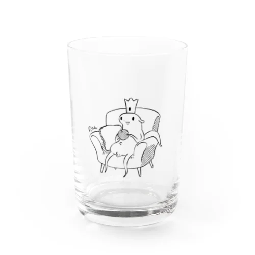 座ってるポコちゃん Water Glass