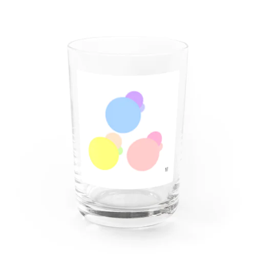 Pastel color dots 3 Water Glass