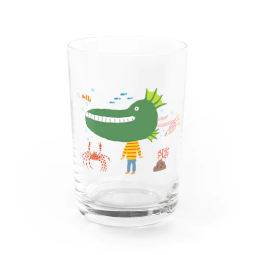 しましま半魚人 Water Glass