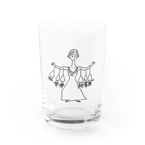 イカ干しの女神 Water Glass