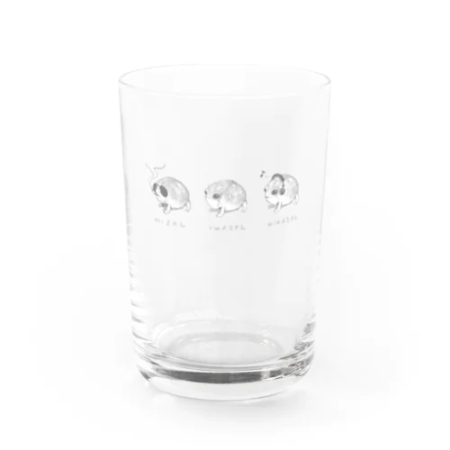 みざるいわざるきかざるフクラガエルたち Water Glass